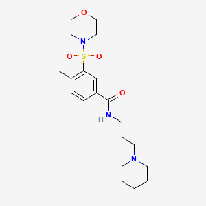 4-methyl-3-(4-morpholinylsulfonyl)-N-[3-(1-piperidinyl)propyl]benzamide