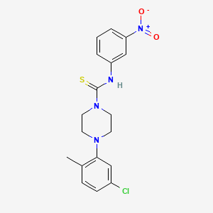 4-(5-chloro-2-methylphenyl)-N-(3-nitrophenyl)-1-piperazinecarbothioamide