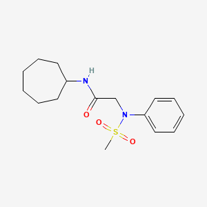 N~1~-cycloheptyl-N~2~-(methylsulfonyl)-N~2~-phenylglycinamide