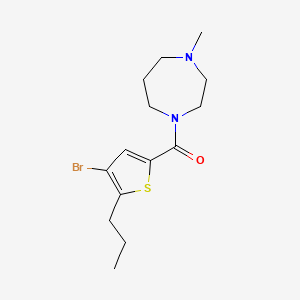 1-[(4-bromo-5-propyl-2-thienyl)carbonyl]-4-methyl-1,4-diazepane