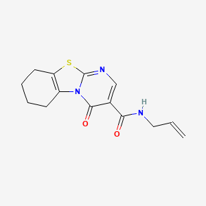 molecular formula C14H15N3O2S B4811098 4-oxo-N-(prop-2-en-1-yl)-6,7,8,9-tetrahydro-4H-pyrimido[2,1-b][1,3]benzothiazole-3-carboxamide 