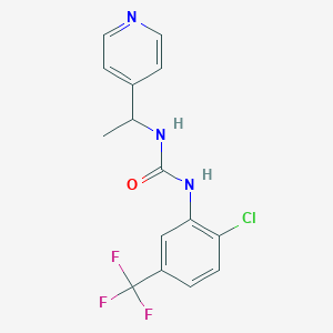 N-[2-CHLORO-5-(TRIFLUOROMETHYL)PHENYL]-N'-[1-(4-PYRIDYL)ETHYL]UREA