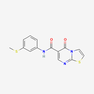 N-[3-(methylthio)phenyl]-5-oxo-5H-[1,3]thiazolo[3,2-a]pyrimidine-6-carboxamide