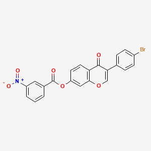 molecular formula C22H12BrNO6 B4811147 3-(4-bromophenyl)-4-oxo-4H-chromen-7-yl 3-nitrobenzoate 