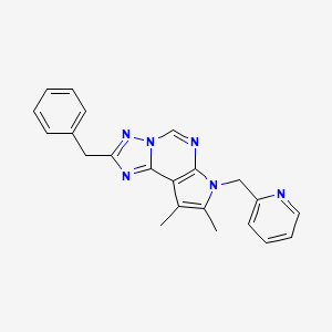 2-benzyl-8,9-dimethyl-7-(2-pyridinylmethyl)-7H-pyrrolo[3,2-e][1,2,4]triazolo[1,5-c]pyrimidine