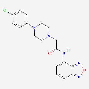 N-(2,1,3-BENZOXADIAZOL-4-YL)-2-[4-(4-CHLOROPHENYL)-1-PIPERAZINYL]ACETAMIDE