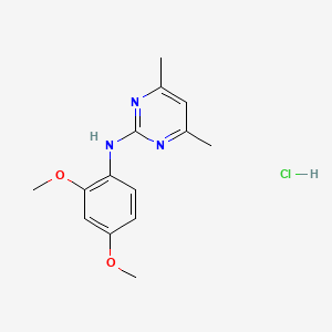 N-(2,4-dimethoxyphenyl)-4,6-dimethylpyrimidin-2-amine;hydrochloride