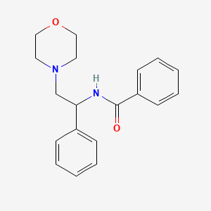 molecular formula C19H22N2O2 B4811367 N-[2-(morpholin-4-yl)-1-phenylethyl]benzamide 