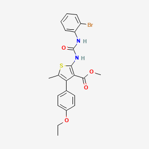 methyl 2-({[(2-bromophenyl)amino]carbonyl}amino)-4-(4-ethoxyphenyl)-5-methyl-3-thiophenecarboxylate