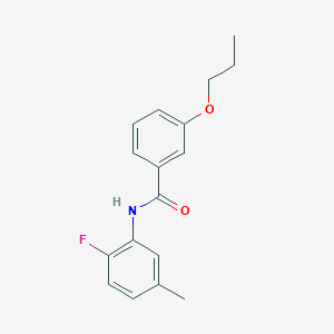 N-(2-fluoro-5-methylphenyl)-3-propoxybenzamide