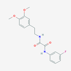 N-[2-(3,4-dimethoxyphenyl)ethyl]-N'-(3-fluorophenyl)ethanediamide