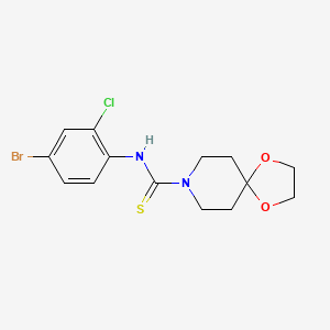 N-(4-bromo-2-chlorophenyl)-1,4-dioxa-8-azaspiro[4.5]decane-8-carbothioamide