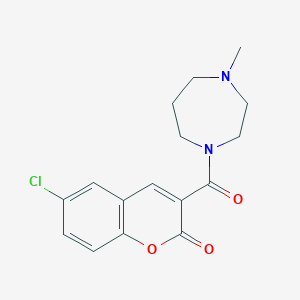 6-CHLORO-3-(4-METHYL-1,4-DIAZEPANE-1-CARBONYL)-2H-CHROMEN-2-ONE