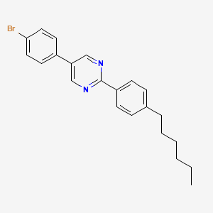 molecular formula C22H23BrN2 B4811571 5-(4-bromophenyl)-2-(4-hexylphenyl)pyrimidine 