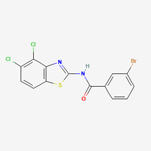 3-bromo-N-(4,5-dichloro-1,3-benzothiazol-2-yl)benzamide