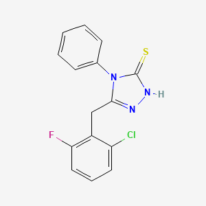 5-(2-chloro-6-fluorobenzyl)-4-phenyl-4H-1,2,4-triazole-3-thiol