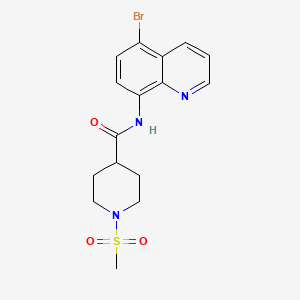 N~4~-(5-BROMO-8-QUINOLYL)-1-(METHYLSULFONYL)-4-PIPERIDINECARBOXAMIDE