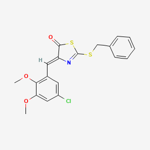 2-(benzylthio)-4-(5-chloro-2,3-dimethoxybenzylidene)-1,3-thiazol-5(4H)-one