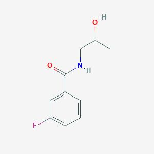 molecular formula C10H12FNO2 B4811671 3-fluoro-N-(2-hydroxypropyl)benzamide 