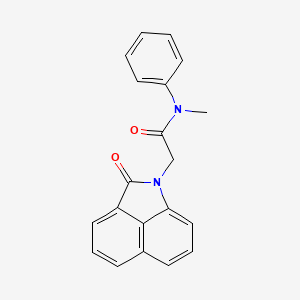 molecular formula C20H16N2O2 B4811741 N-methyl-2-(2-oxobenzo[cd]indol-1(2H)-yl)-N-phenylacetamide 