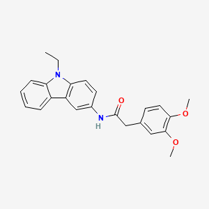 2-(3,4-dimethoxyphenyl)-N-(9-ethyl-9H-carbazol-3-yl)acetamide