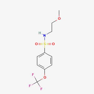 N-(2-methoxyethyl)-4-(trifluoromethoxy)benzenesulfonamide