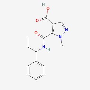 1-methyl-5-{[(1-phenylpropyl)amino]carbonyl}-1H-pyrazole-4-carboxylic acid