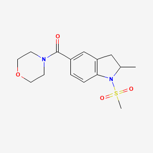 [2-methyl-1-(methylsulfonyl)-2,3-dihydro-1H-indol-5-yl](morpholin-4-yl)methanone