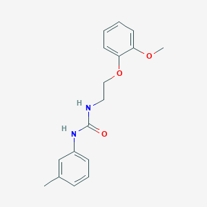 molecular formula C17H20N2O3 B4811956 N-[2-(2-methoxyphenoxy)ethyl]-N'-(3-methylphenyl)urea 