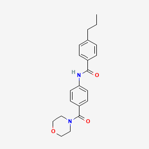 N-[4-(morpholine-4-carbonyl)phenyl]-4-propylbenzamide