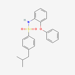 4-(2-METHYLPROPYL)-N-(2-PHENOXYPHENYL)BENZENE-1-SULFONAMIDE