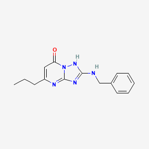 2-(BENZYLAMINO)-5-PROPYL-4H,7H-[1,2,4]TRIAZOLO[1,5-A]PYRIMIDIN-7-ONE