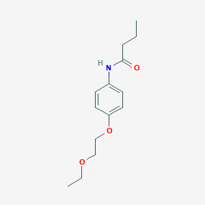 molecular formula C14H21NO3 B4812035 N-[4-(2-ethoxyethoxy)phenyl]butanamide 