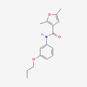 2,5-dimethyl-N-(3-propoxyphenyl)furan-3-carboxamide