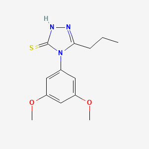 4-(3,5-dimethoxyphenyl)-5-propyl-4H-1,2,4-triazole-3-thiol