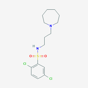 N-[3-(1-azepanyl)propyl]-2,5-dichlorobenzenesulfonamide