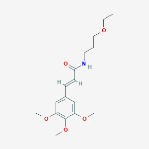 (2E)-N-(3-ethoxypropyl)-3-(3,4,5-trimethoxyphenyl)prop-2-enamide