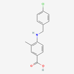 molecular formula C15H14ClNO2 B4812126 4-[(4-chlorobenzyl)amino]-3-methylbenzoic acid 