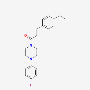 1-(4-fluorophenyl)-4-[3-(4-isopropylphenyl)propanoyl]piperazine