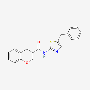 molecular formula C20H18N2O2S B4812157 N-(5-benzyl-1,3-thiazol-2-yl)-3-chromanecarboxamide 