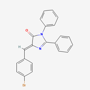 molecular formula C22H15BrN2O B4812163 5-(4-bromobenzylidene)-2,3-diphenyl-3,5-dihydro-4H-imidazol-4-one 