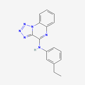 molecular formula C16H14N6 B4812189 N-(3-ETHYLPHENYL)-[1,2,3,4]TETRAZOLO[1,5-A]QUINOXALIN-4-AMINE 