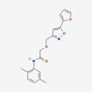 N-(2,5-dimethylphenyl)-2-{[5-(2-furyl)-3-isoxazolyl]methoxy}acetamide