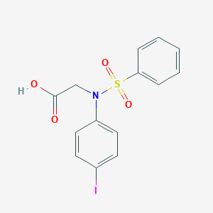 N-(4-iodophenyl)-N-(phenylsulfonyl)glycine