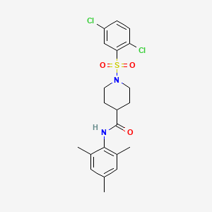 1-[(2,5-dichlorophenyl)sulfonyl]-N-mesityl-4-piperidinecarboxamide