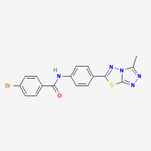 4-bromo-N-[4-(3-methyl[1,2,4]triazolo[3,4-b][1,3,4]thiadiazol-6-yl)phenyl]benzamide