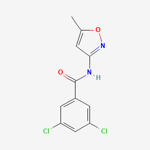 molecular formula C11H8Cl2N2O2 B4812295 3,5-DICHLORO-N~1~-(5-METHYL-3-ISOXAZOLYL)BENZAMIDE 