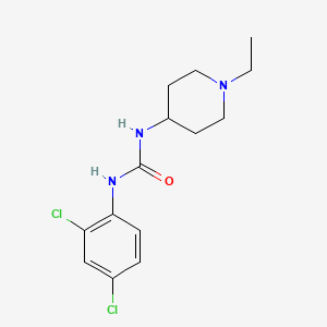 molecular formula C14H19Cl2N3O B4812303 N-(2,4-dichlorophenyl)-N'-(1-ethyl-4-piperidinyl)urea 