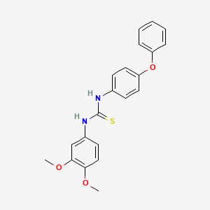 molecular formula C21H20N2O3S B4812326 1-(3,4-Dimethoxyphenyl)-3-(4-phenoxyphenyl)thiourea 