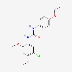 molecular formula C17H19ClN2O4 B4812339 1-(5-Chloro-2,4-dimethoxyphenyl)-3-(4-ethoxyphenyl)urea 